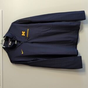 Nike Men's Michigan Wolverines Quarter Zip in Navy - Size L